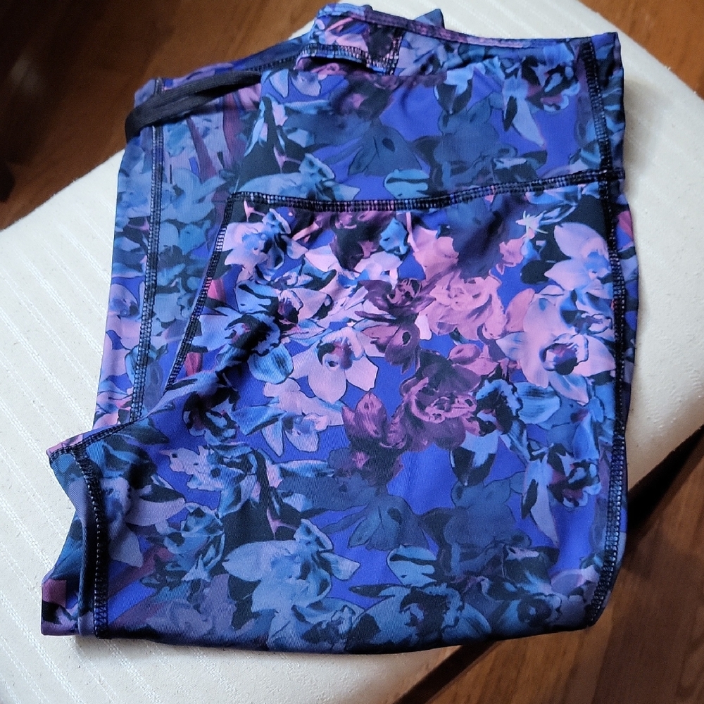 Danskin Now Vibrant Purple, Blue and Pink Capris